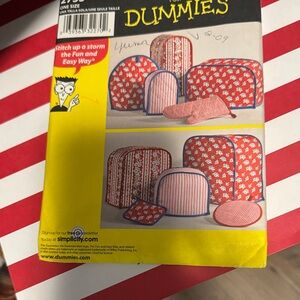 Simplicity Red and White Bag Pattern Set